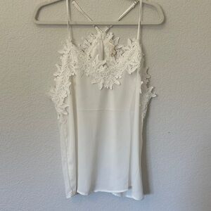 BiBi White Lace Camisole Top